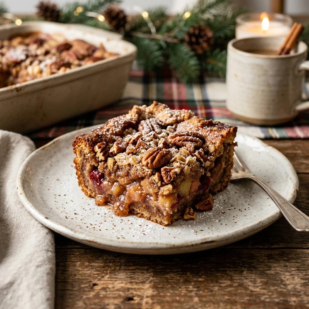 Cinnamon Spice Christmas Dump Cake With Pecans