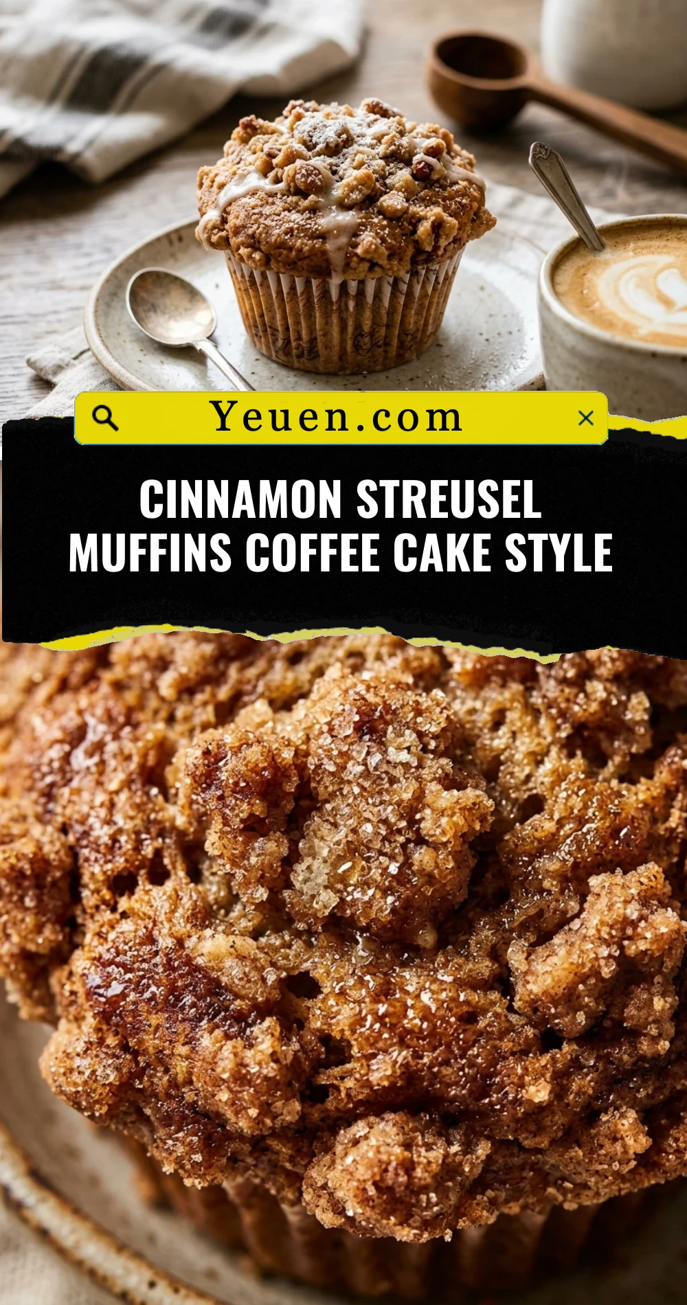 Cinnamon Streusel Muffins Coffee Cake Style