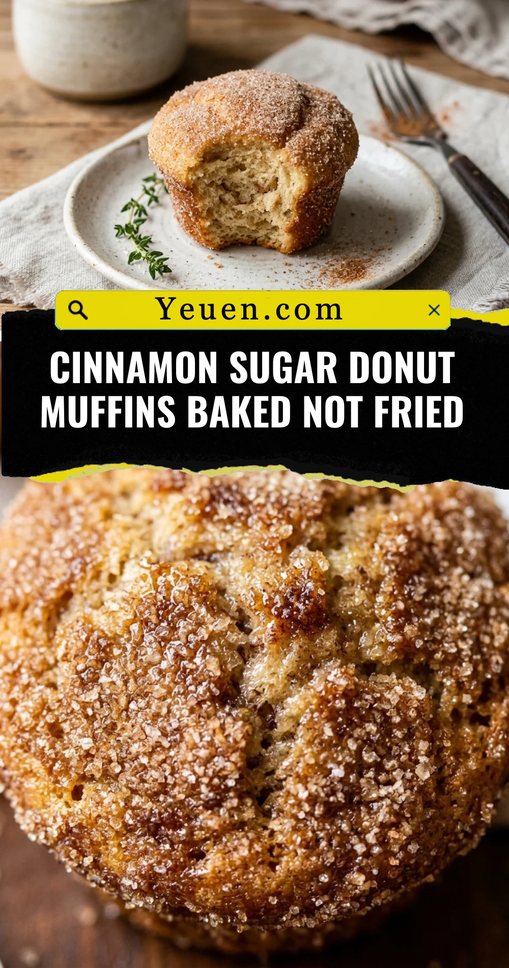 Cinnamon Sugar Donut Muffins Baked Not Fried