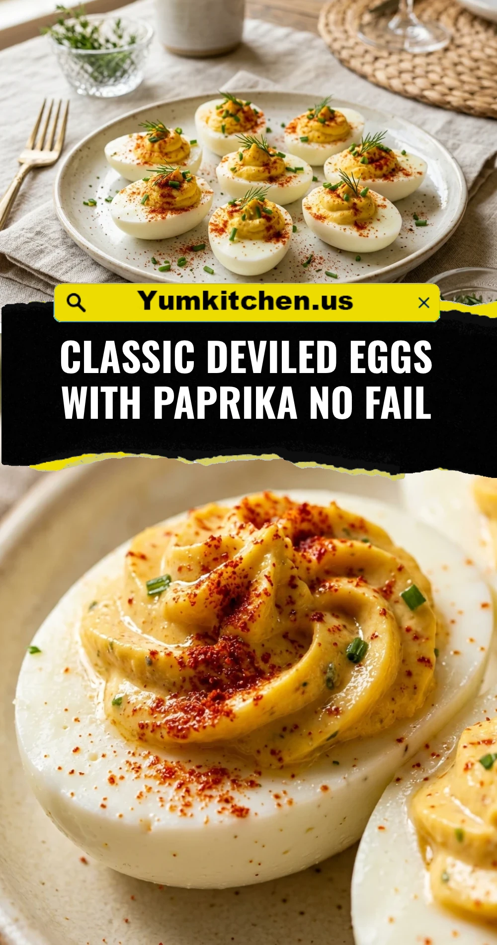 Classic Deviled Eggs With Paprika No Fail