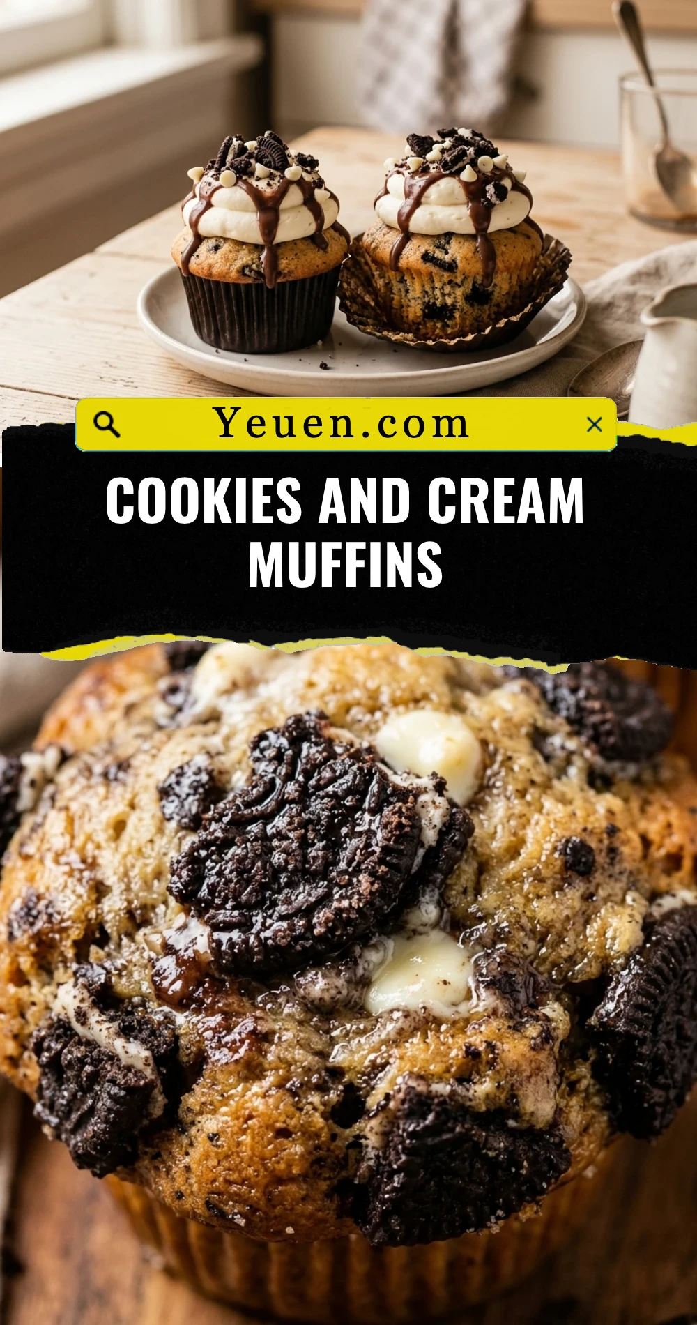Cookies and Cream Muffins