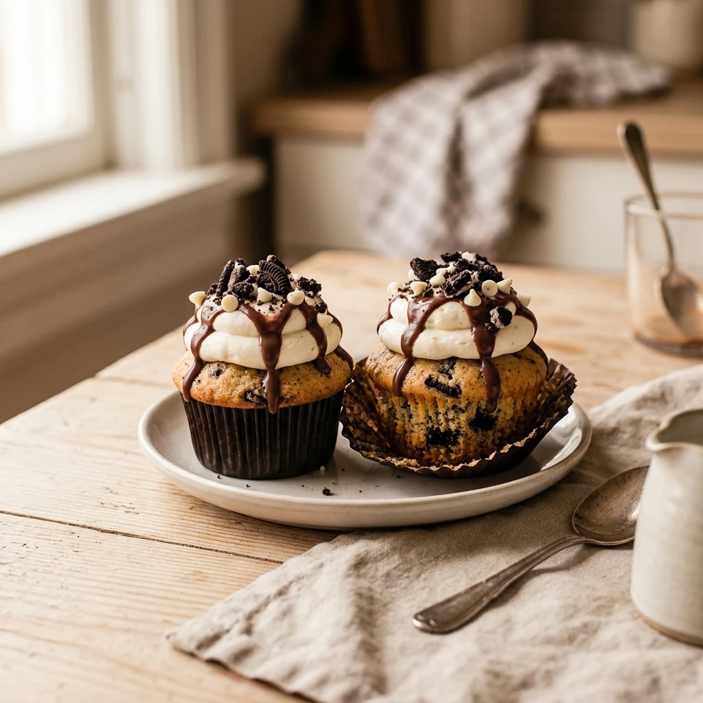 Cookies and Cream Muffins