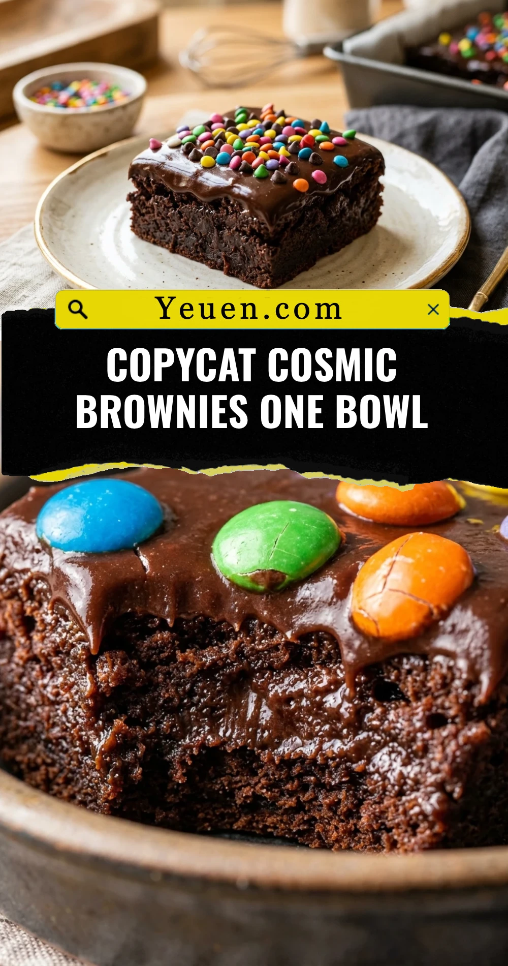 Copycat Cosmic Brownies One Bowl