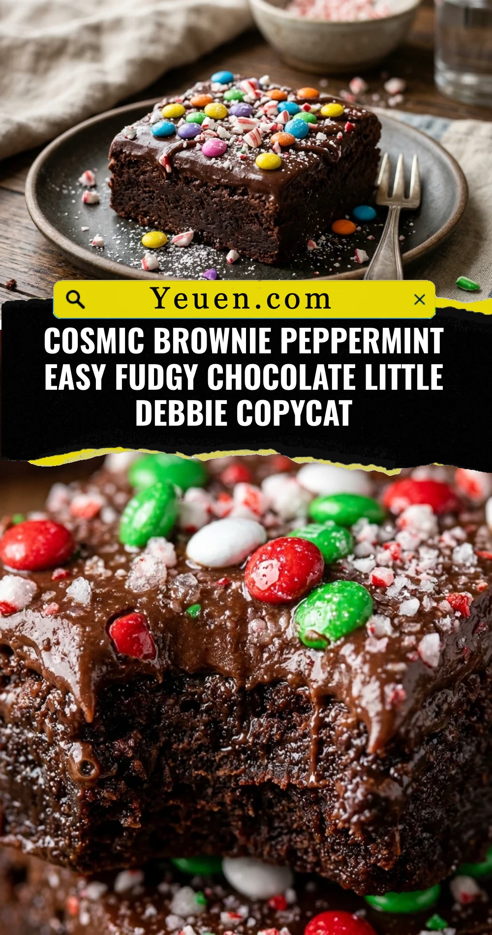 Cosmic Brownie Peppermint Easy Fudgy Chocolate Little Debbie Copycat