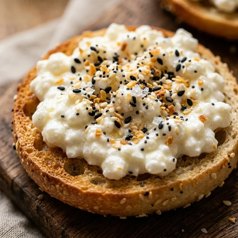 Cottage Cheese Bagel Bites Everything Seasoning