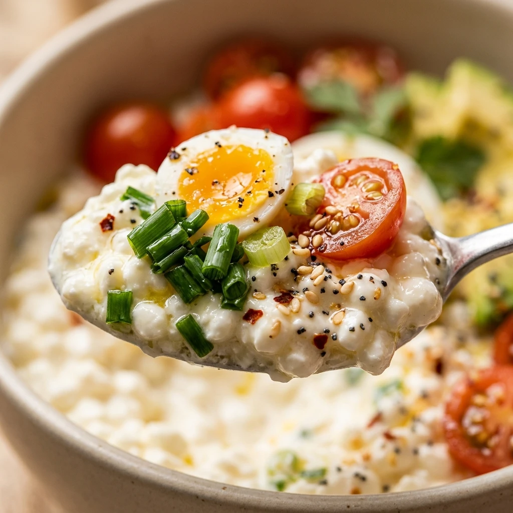 Cottage Cheese Breakfast Bowls Savory High Protein 20g+ Easy