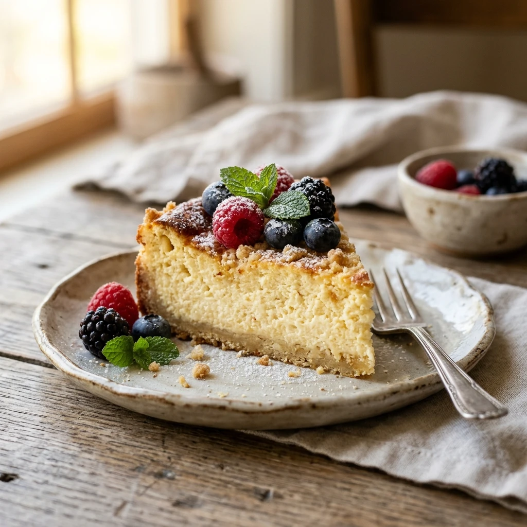 Cottage Cheese Cake High Protein 20g+ Easy Bakery Style