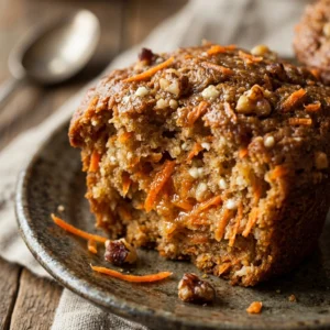 Cottage Cheese Carrot Cake Muffins Protein