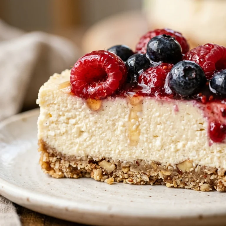 Cottage Cheese Cheesecake High Protein No Bake