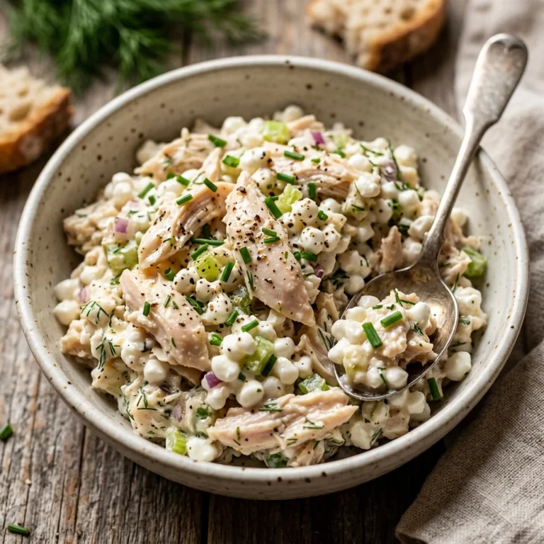 Cottage Cheese Chicken Salad High Protein 40g No Mayo Viral