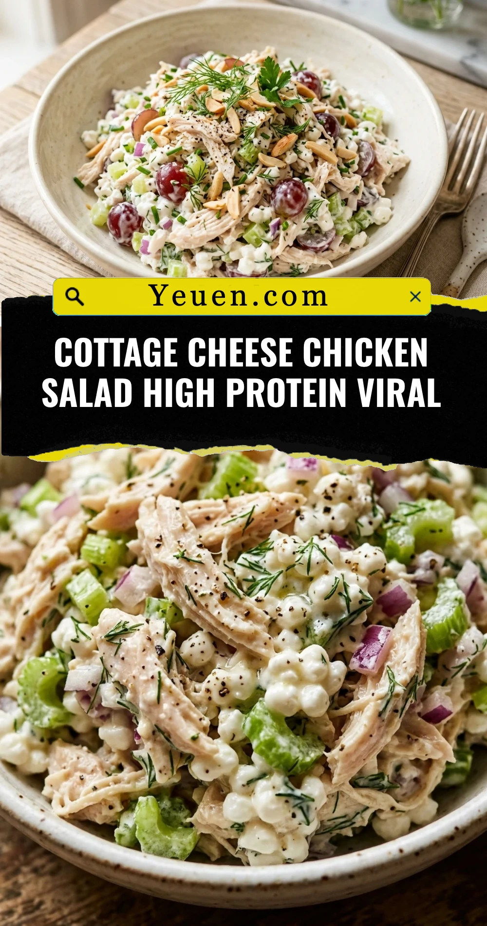 Cottage Cheese Chicken Salad High Protein Viral
