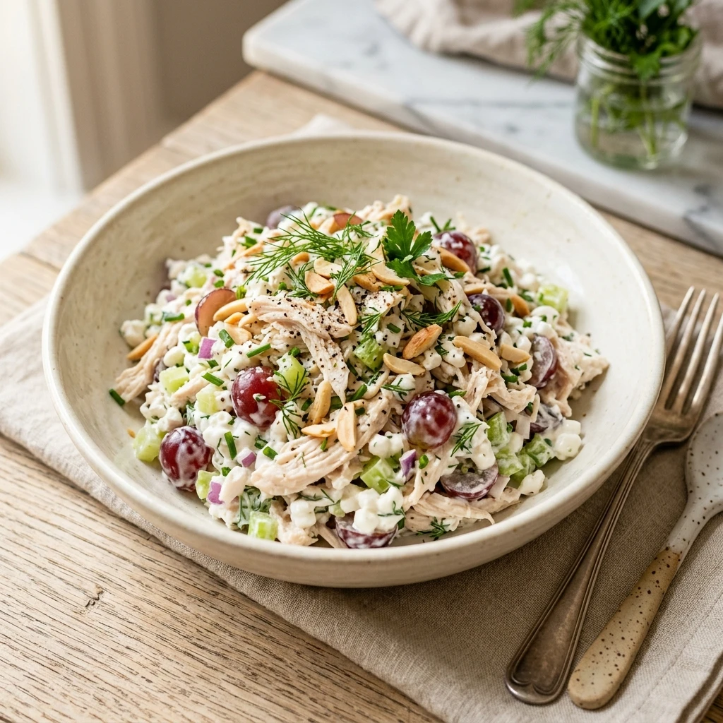 Cottage Cheese Chicken Salad High Protein Viral