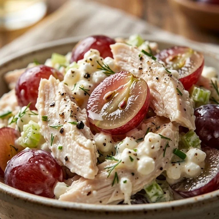 Cottage Cheese Chicken Salad With Grapes High Protein