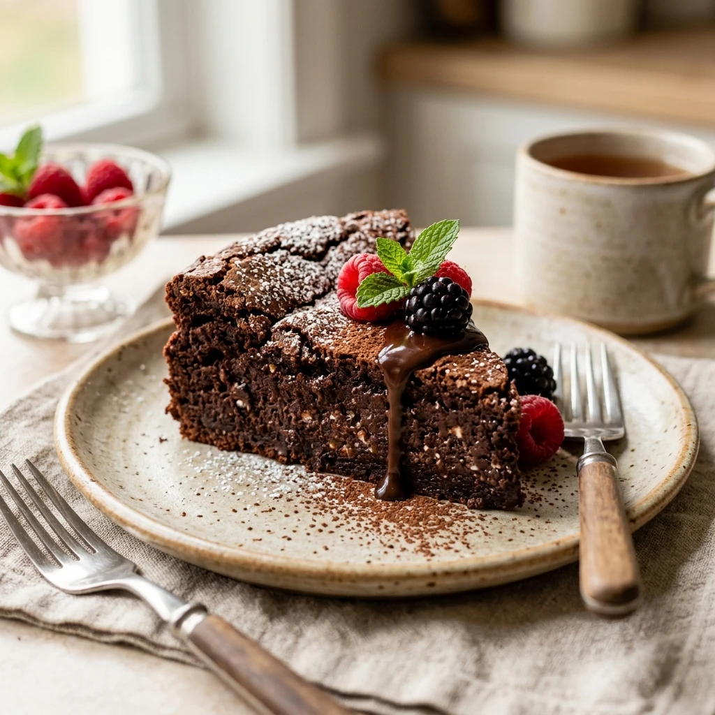 Cottage Cheese Chocolate Cake No Flour