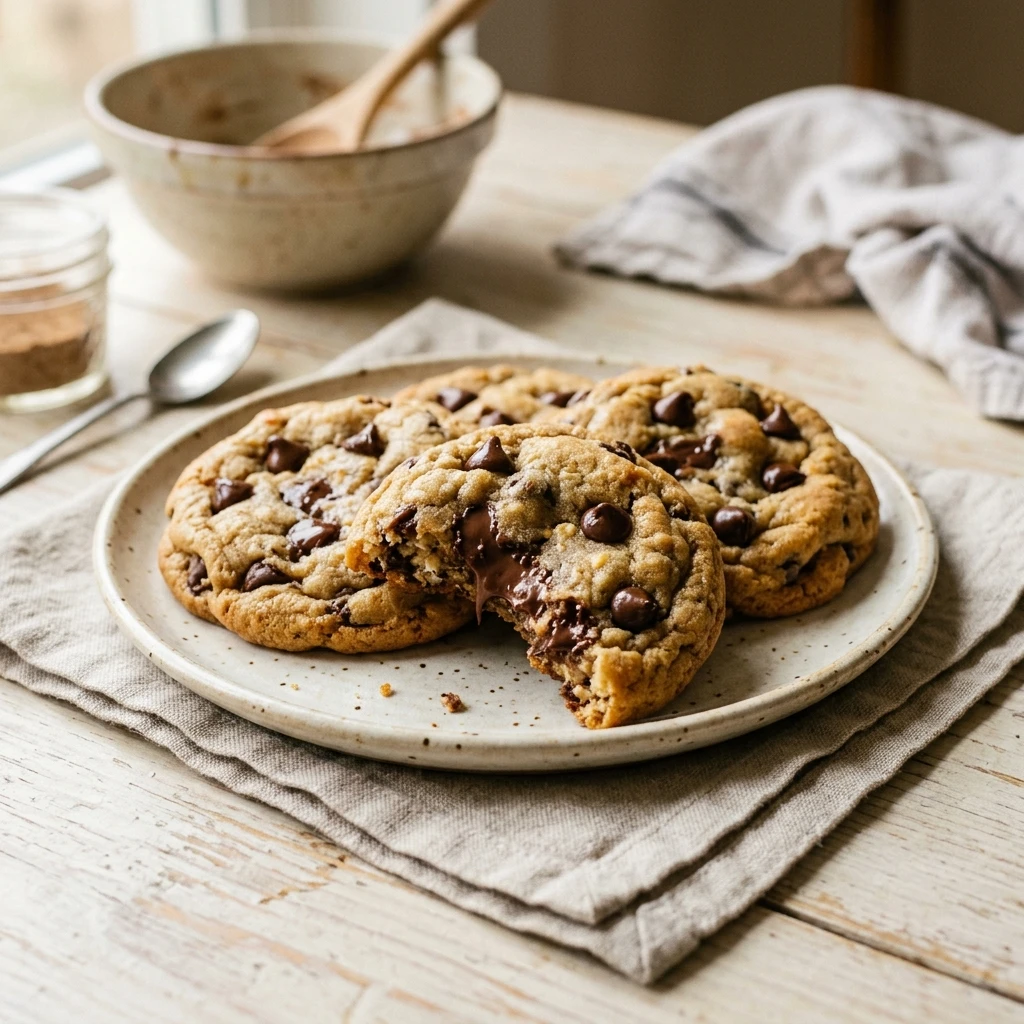 Cottage Cheese Chocolate Chip Cookies Soft