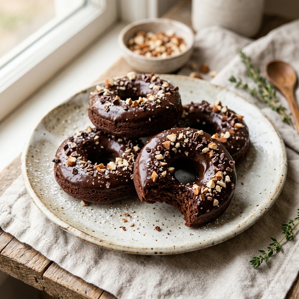 Cottage Cheese Chocolate Donuts Baked Protein