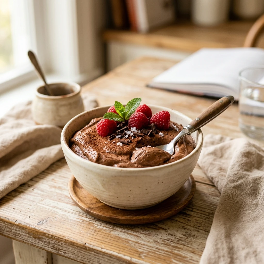 Cottage Cheese Chocolate Mousse 2 Ingredient