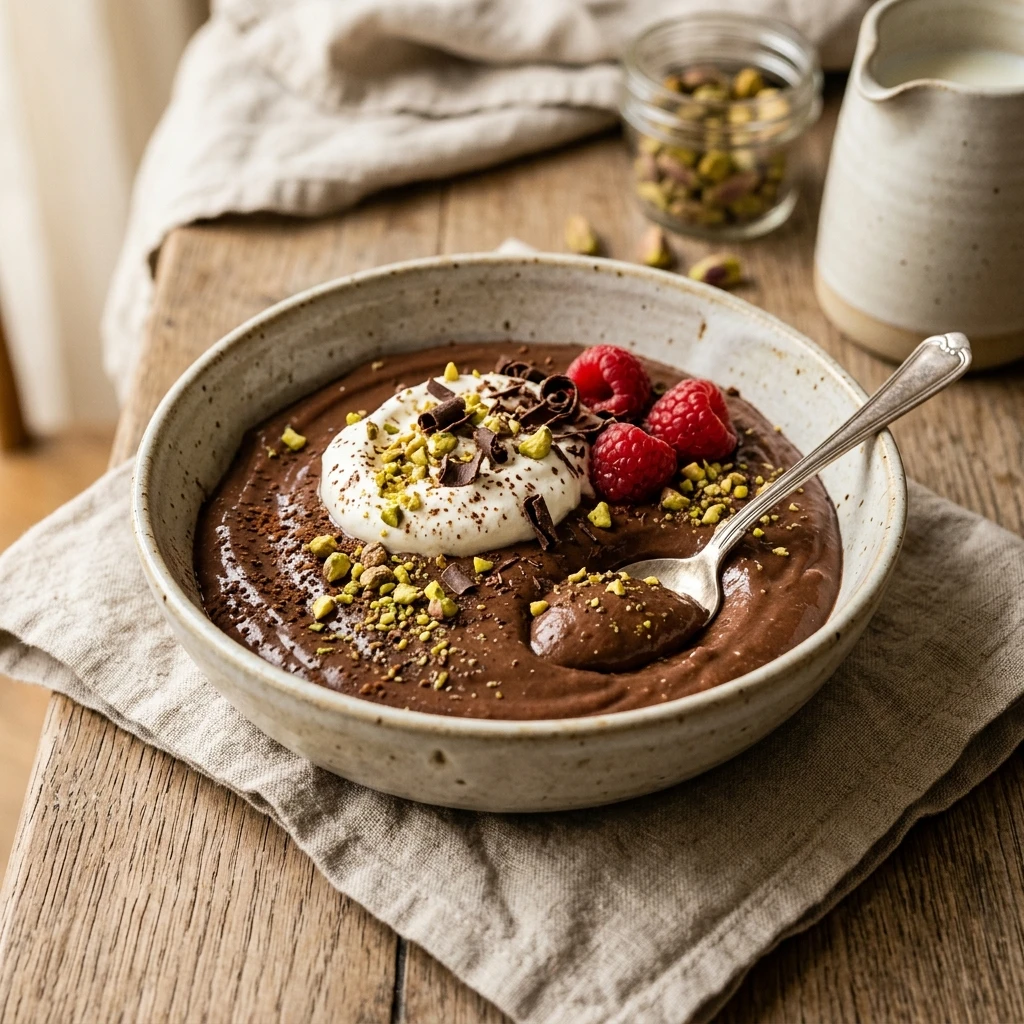 Cottage Cheese Chocolate Pudding High Protein