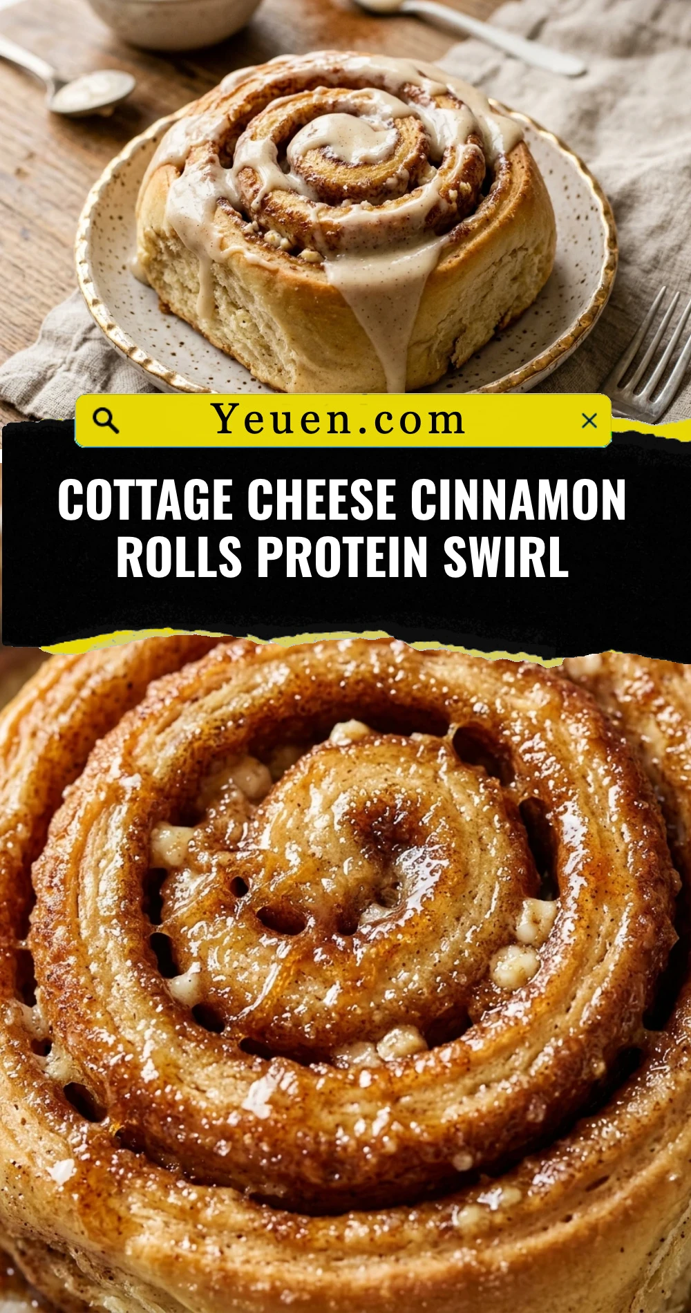 Cottage Cheese Cinnamon Rolls Protein Swirl