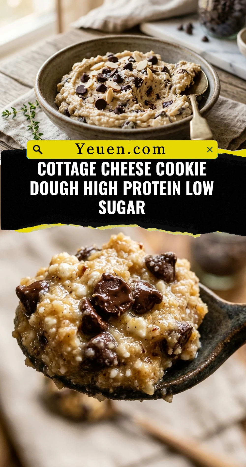 Cottage Cheese Cookie Dough High Protein Low Sugar