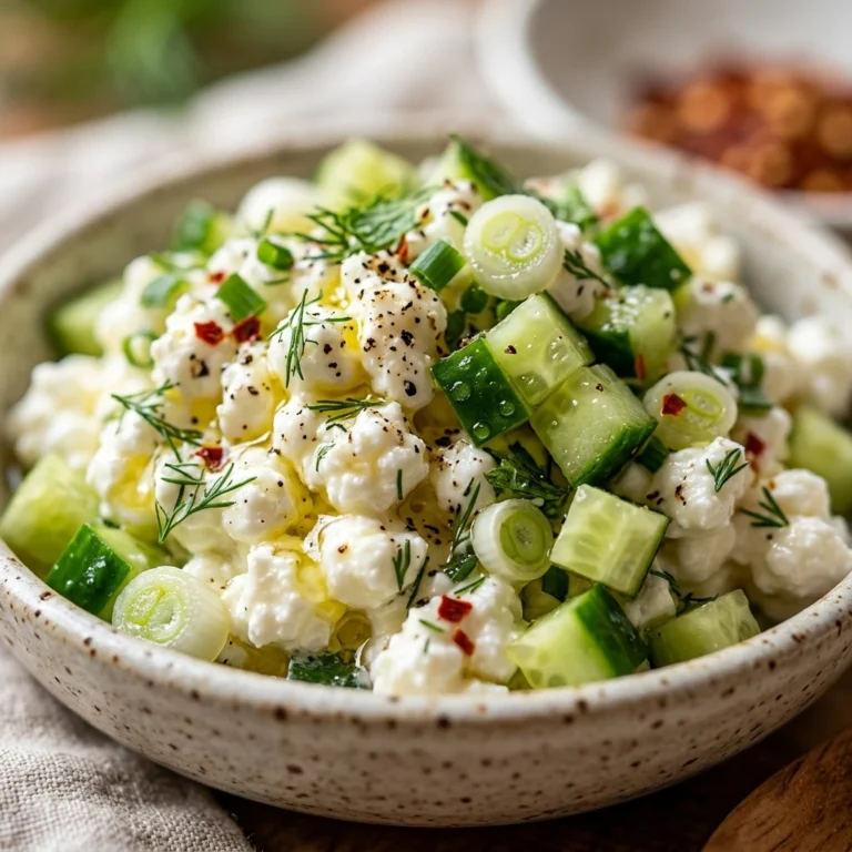 Cottage Cheese Cucumber Salad High Protein Viral