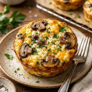 Cottage Cheese Egg Bites With Mushrooms High Protein Air Fryer Copycat