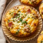 Cottage Cheese Egg Muffins High Protein 20g+ Air Fryer Easy