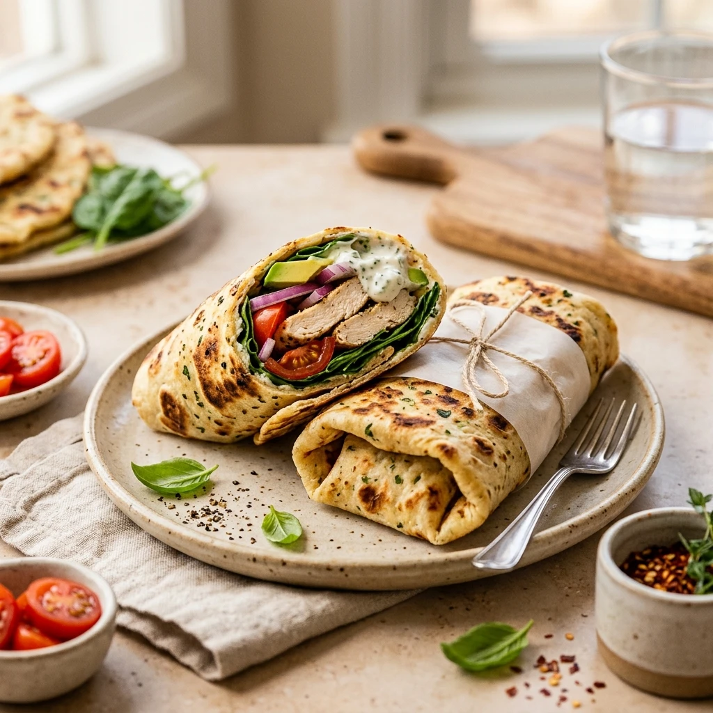 Cottage Cheese Flatbread High Protein Wraps TikTok Viral