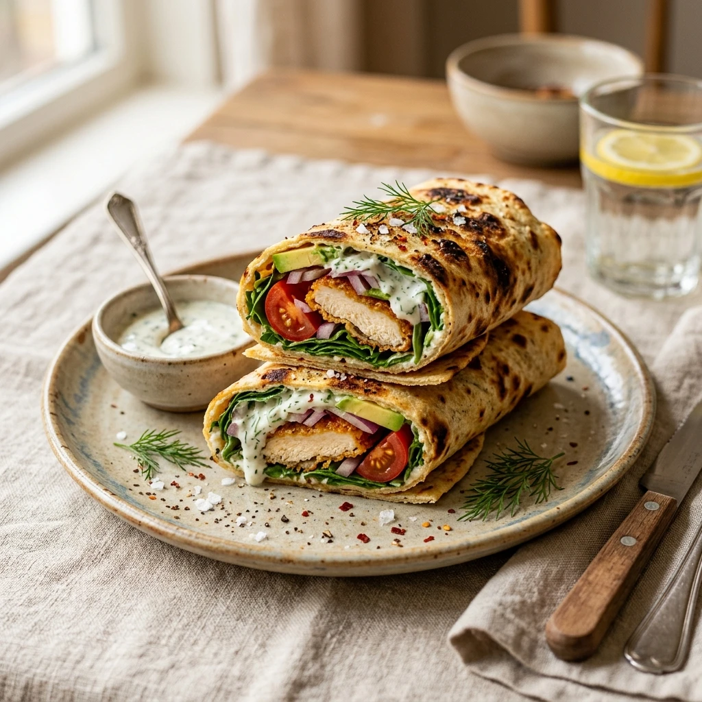 Cottage Cheese Flatbread Viral High Protein Wrap