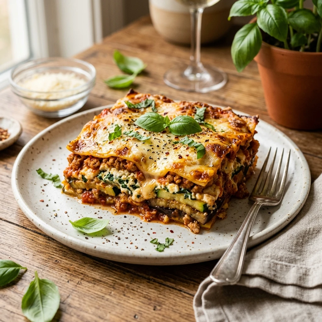 Cottage Cheese Lasagna High Protein No Noodles
