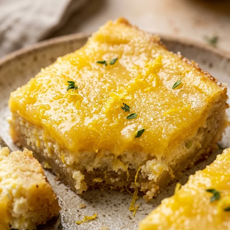 Cottage Cheese Lemon Bars High Protein Zesty