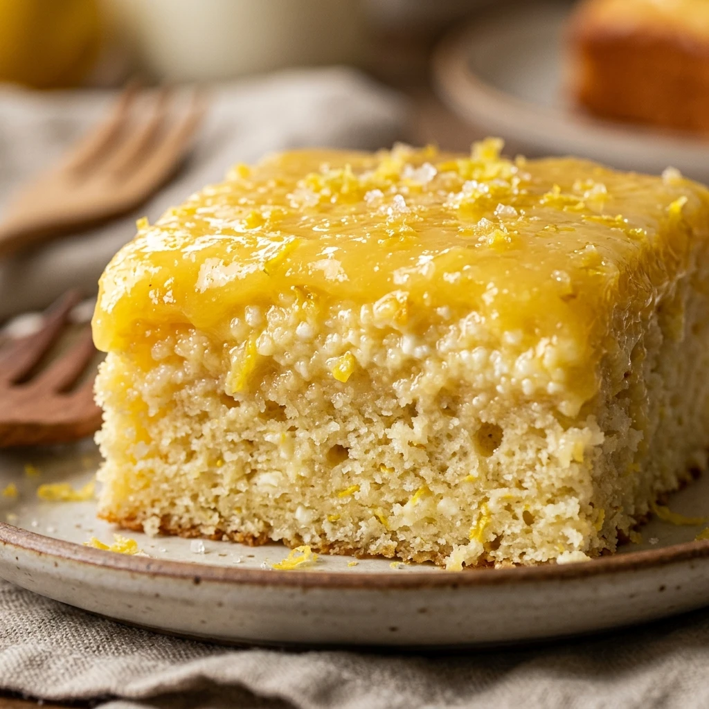 Cottage Cheese Lemon Cake High Protein 20g+ Easy Bakery Style
