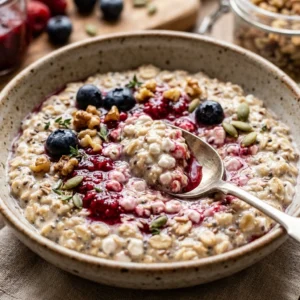 Cottage Cheese Overnight Oats High Protein 20g+ Easy Meal Prep