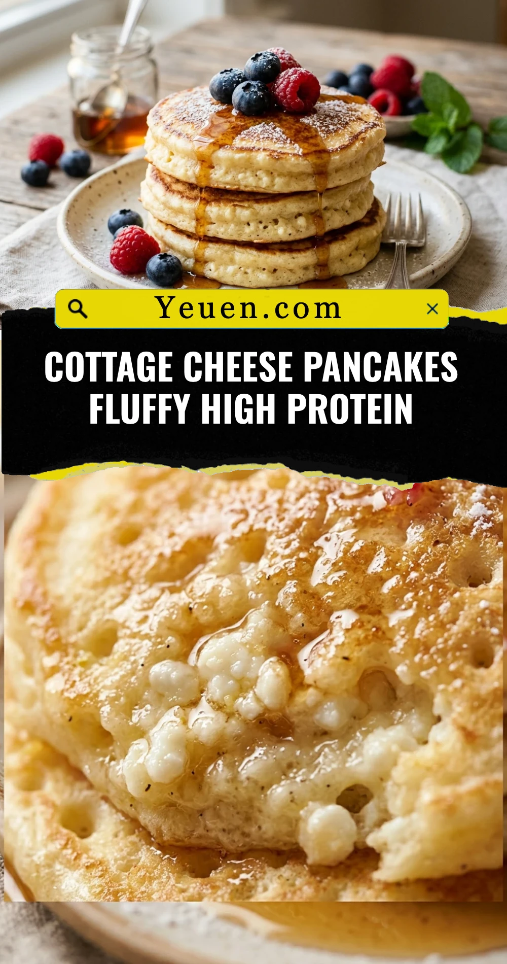 Cottage Cheese Pancakes Fluffy High Protein