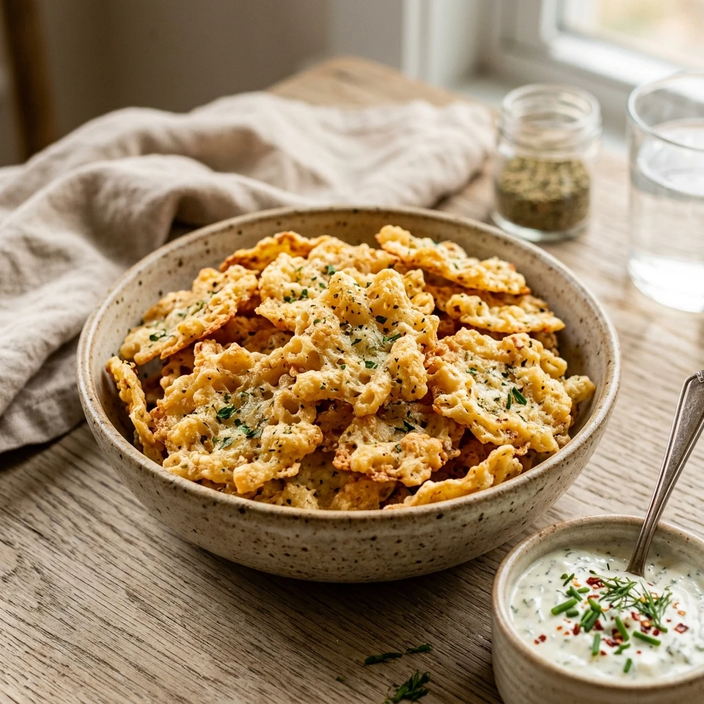 Cottage Cheese Pasta Chips - Viral Snack