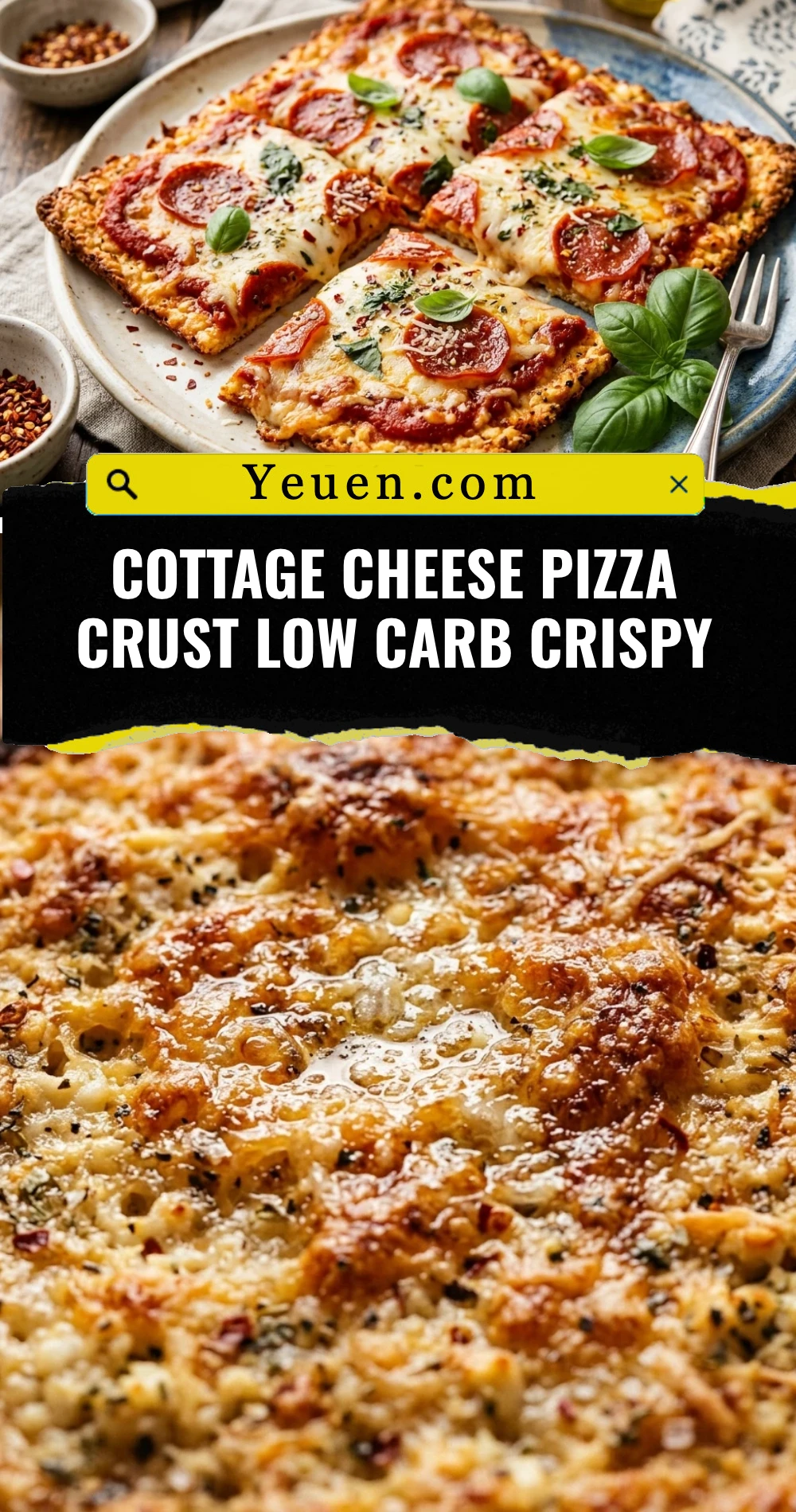 Cottage Cheese Pizza Crust Low Carb Crispy