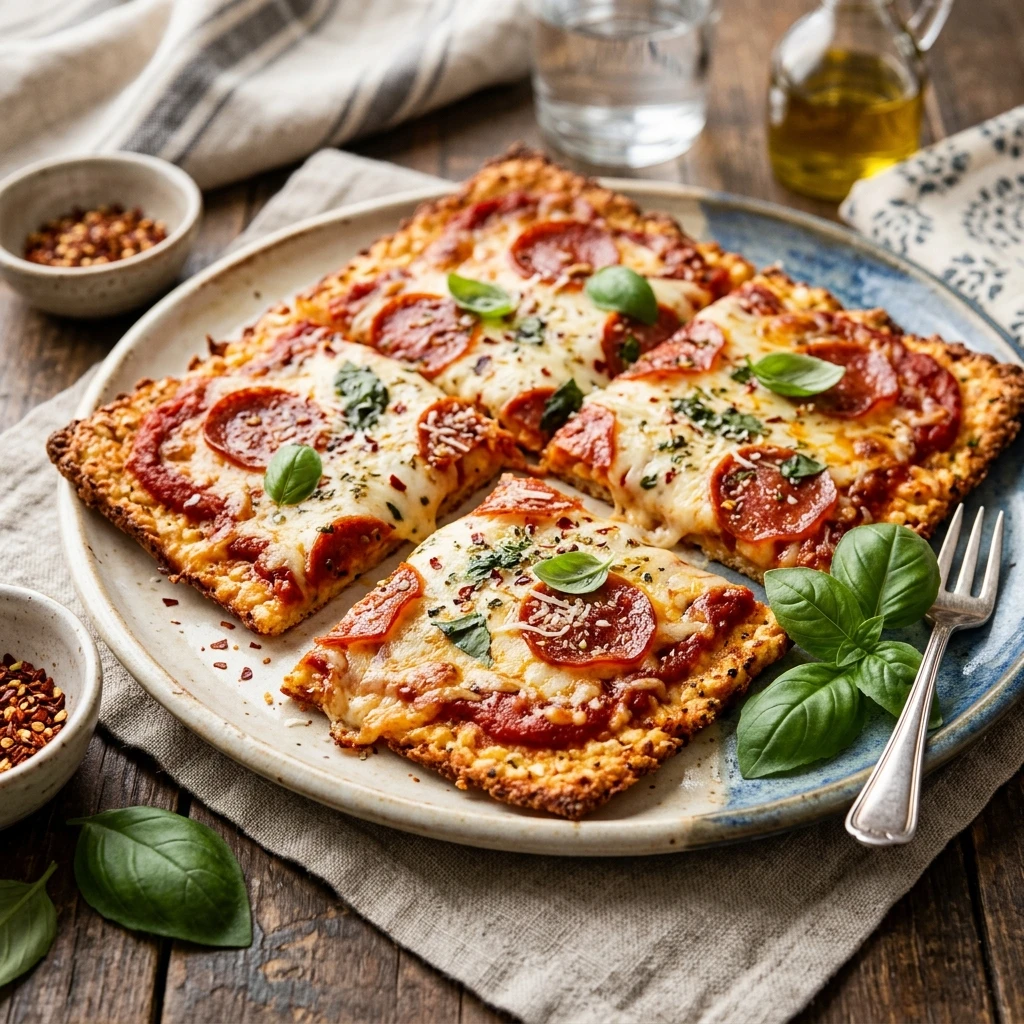 Cottage Cheese Pizza Crust Low Carb Crispy