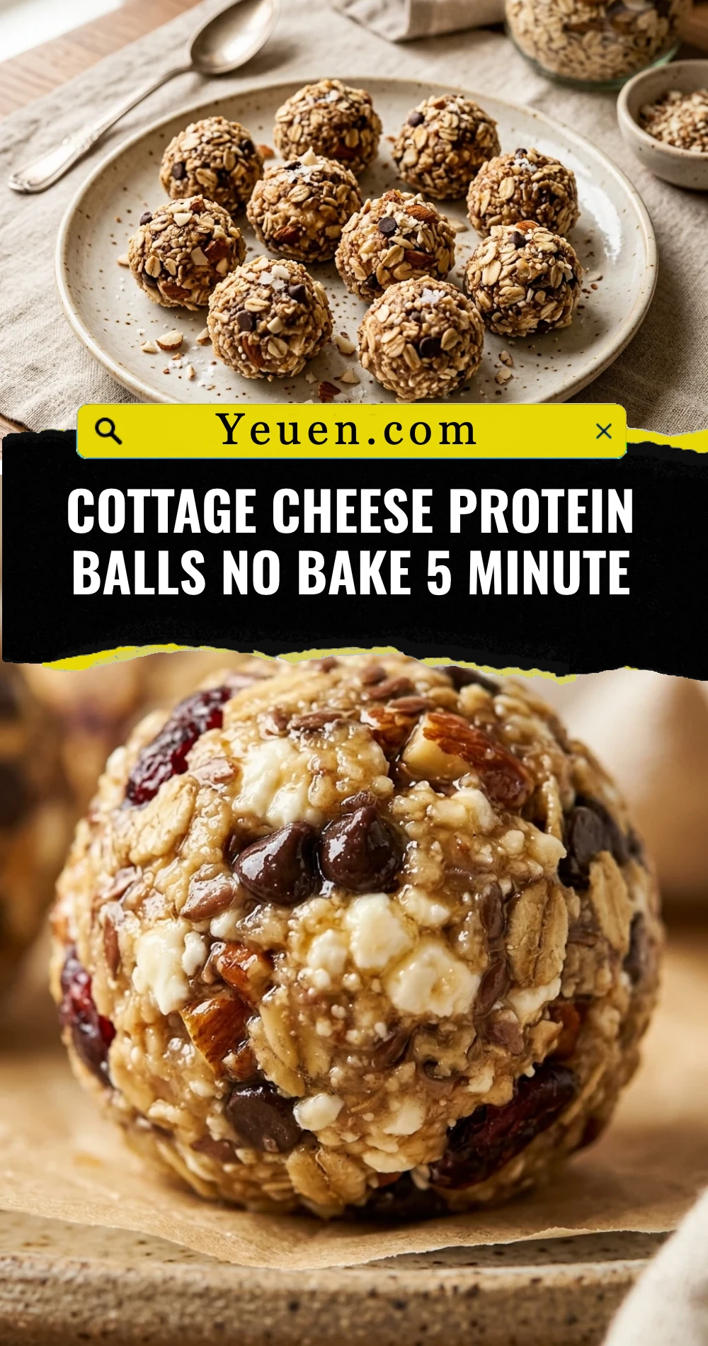 Cottage Cheese Protein Balls No Bake 5 Minute