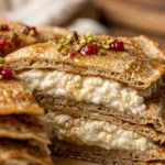 Cottage Cheese Protein Crepe Cake Layered