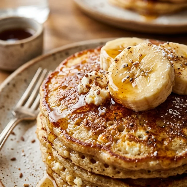 Cottage Cheese Protein Pancakes Banana High Protein 20g+ 3 Ingredient
