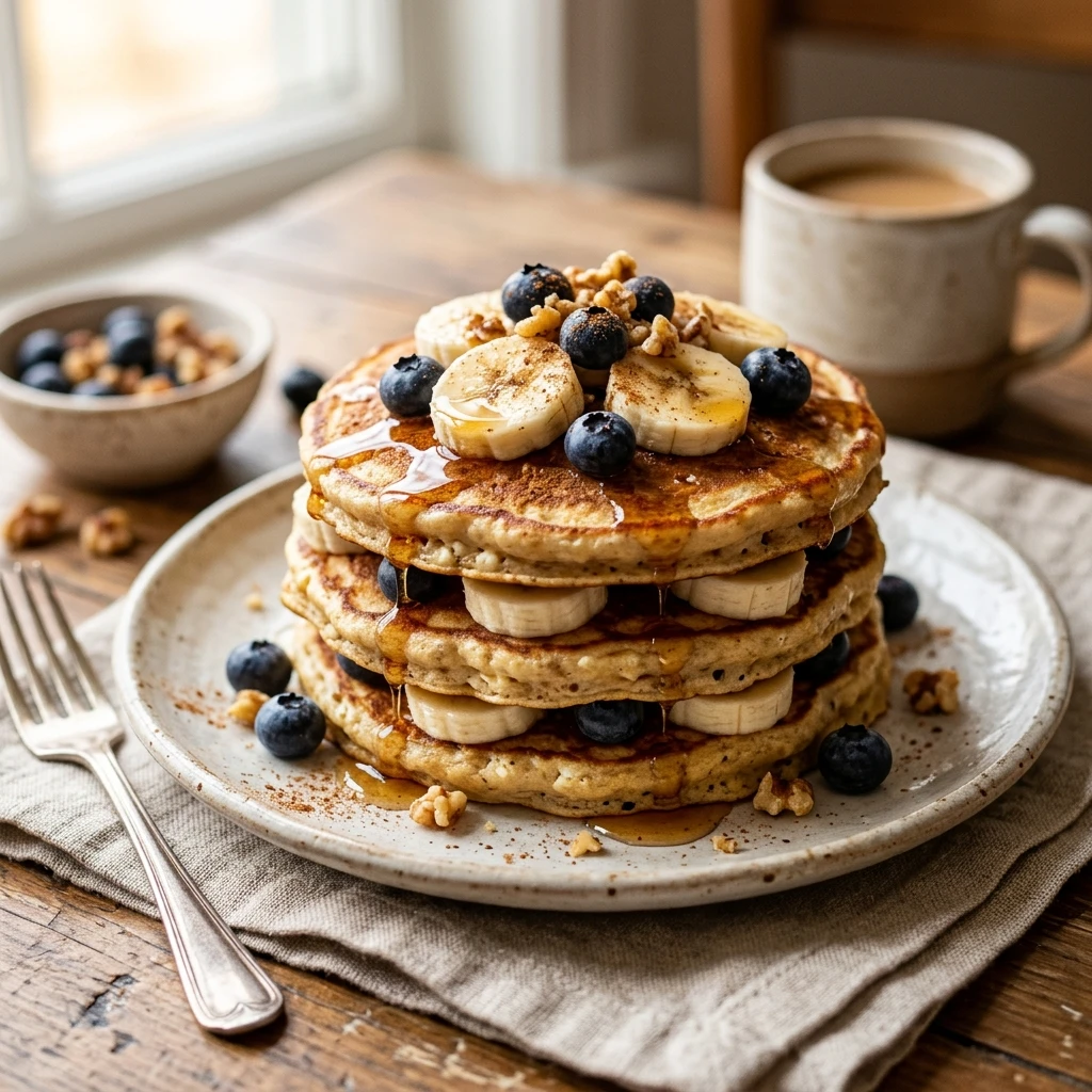 Cottage Cheese Protein Pancakes Banana High Protein 20g+ 3 Ingredient