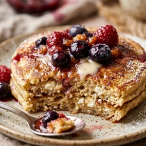 Cottage Cheese Protein Pancakes Dessert Style - 26g