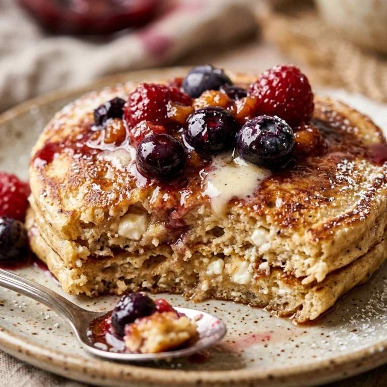 Cottage Cheese Protein Pancakes Dessert Style - 26g