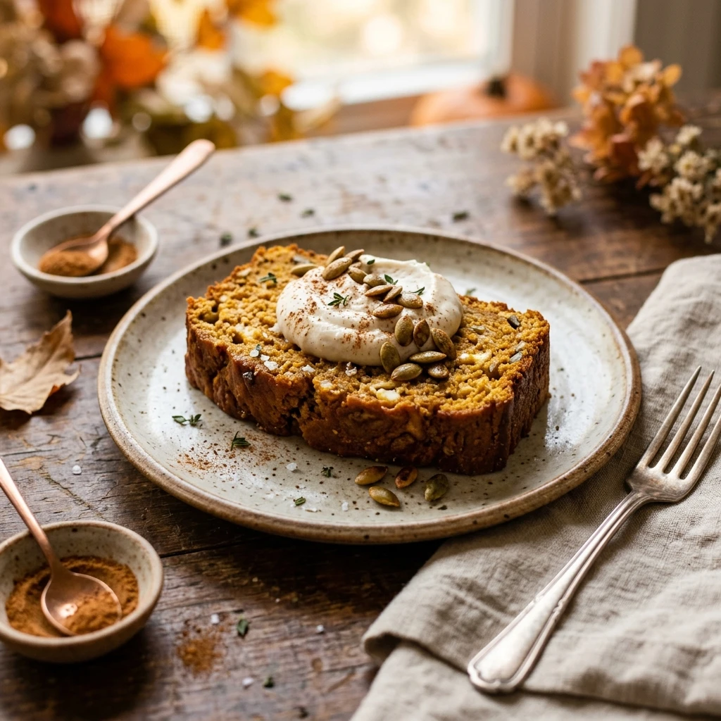 Cottage Cheese Pumpkin Bread Fall Protein