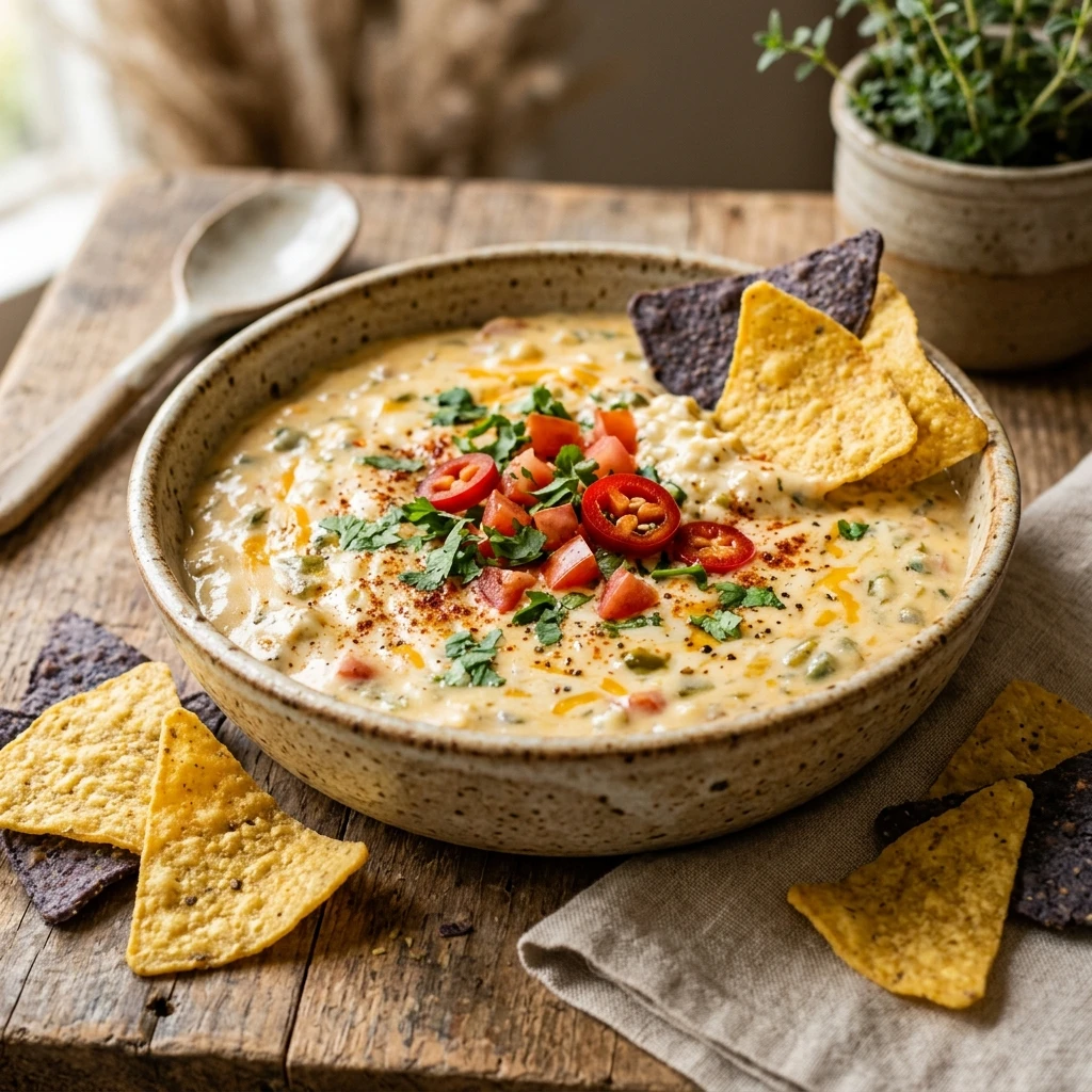 Cottage Cheese Queso High Protein Dip