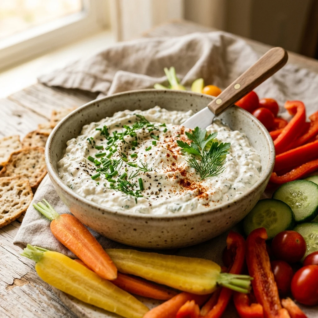 Cottage Cheese Ranch Dip High Protein