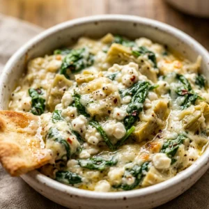 Cottage Cheese Spinach Artichoke Dip High Protein