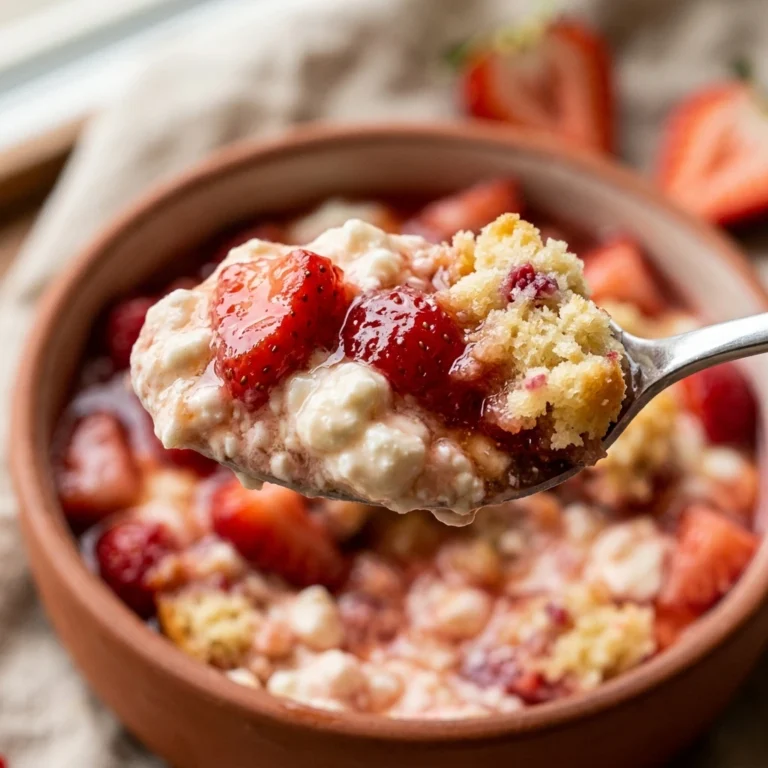 Cottage Cheese Strawberry Shortcake High Protein