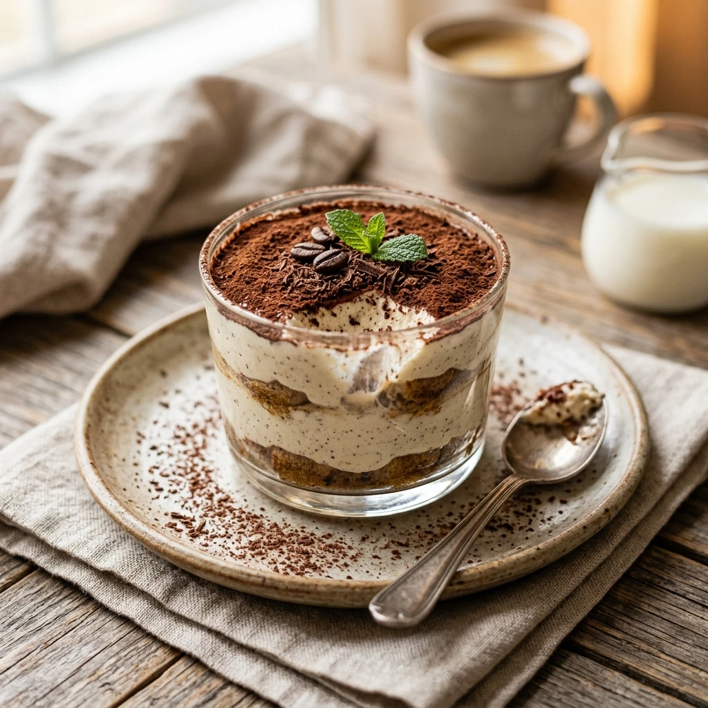 Cottage Cheese Tiramisu High Protein No Bake