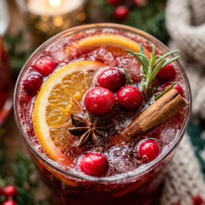 Cozy Christmas Punch Nonalcoholic Easy Party Kids Adults Holiday